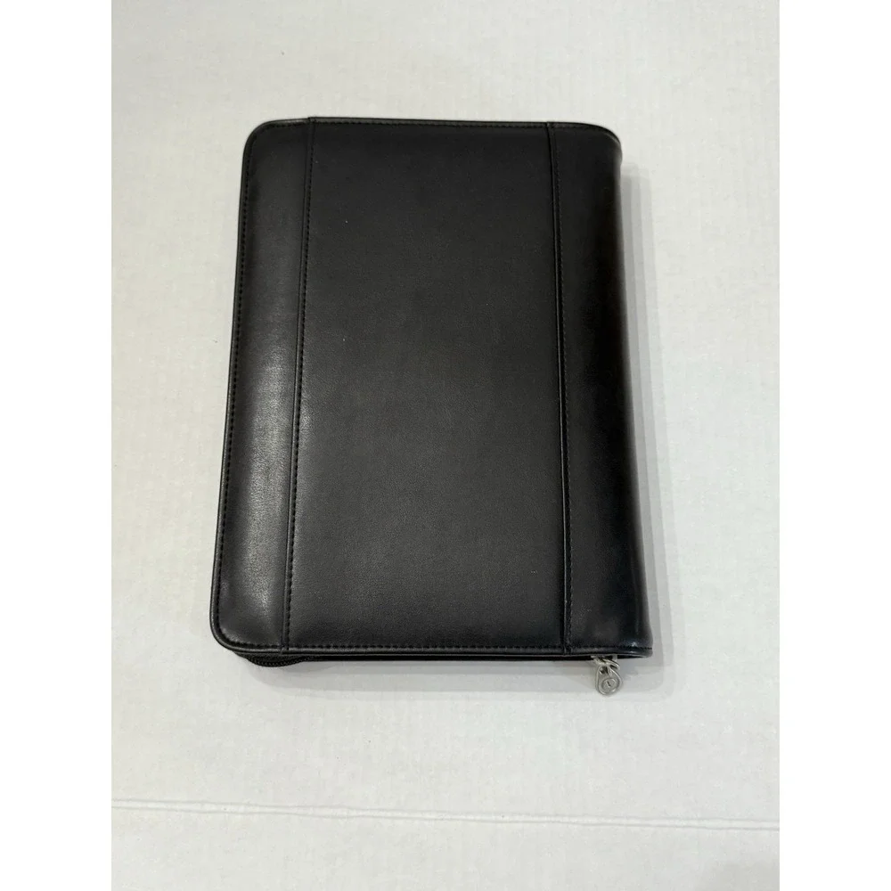 VTG Franklin Covey 365 Black Planner Zip Around 7 Ring Binder 10 X 8 Blank Pages